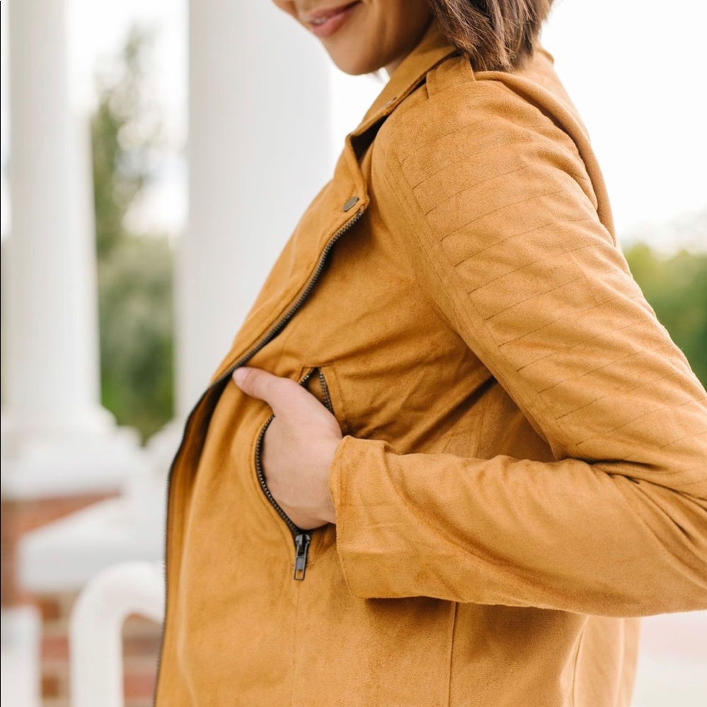 Vegan Suede Moto Rider Jacket - Picture 5 of 7